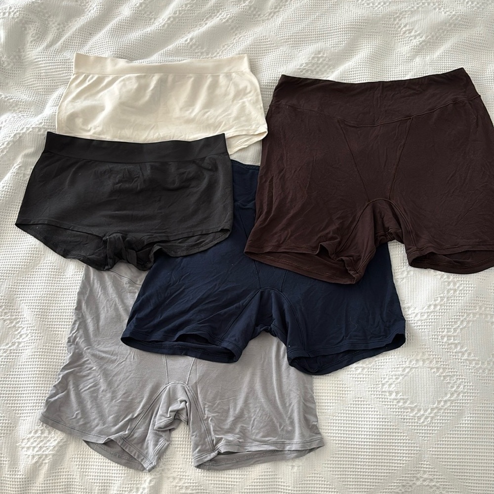 SKIMS + Lululemon Boxer short shapewear bundle